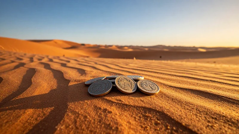 Monedas cartaginesas resaltan en el desierto dorado
