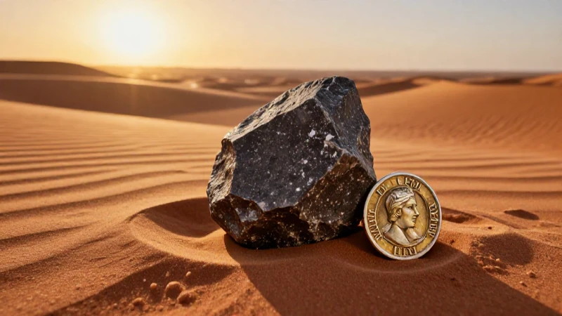 Münzen und Meteoritenfragmente in Marokko: Entdeckungen 2025 4 Impresionante fotografía: tesoro antiguo en el desierto