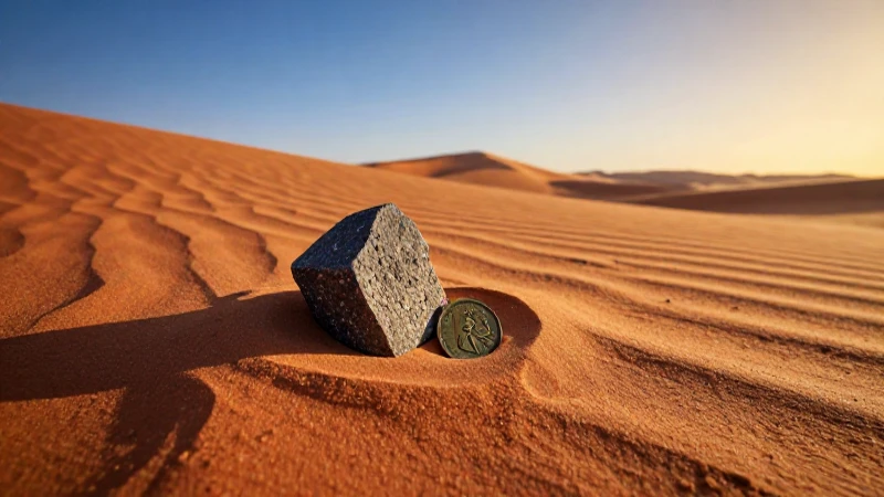 Münzen und Meteoritenfragmente in Marokko: Entdeckungen 2025 2 Desierto marroquí: meteorito, moneda y luz dorada