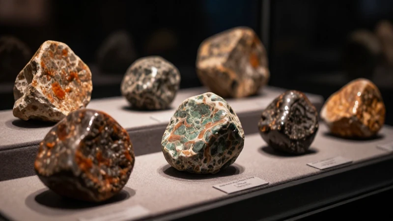 Muestras de meteoritos en fotografía profesional impactante