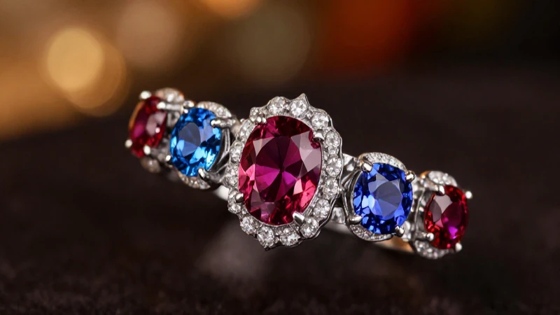 Joyas elegantes resplandecen en enfoque nítido
