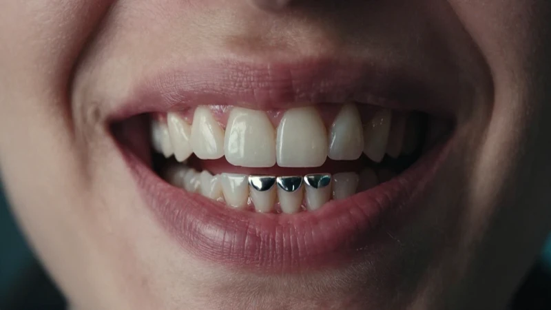 Sonrisa brillante con corona, fondo profesional