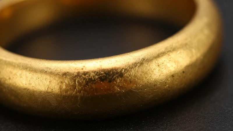 Joyería dorada: detalle dramático y vibrante