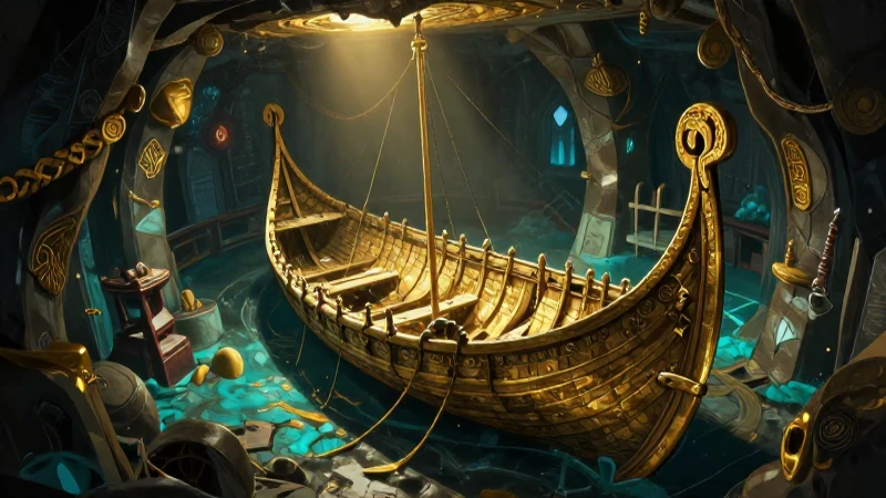 Tesorario vikingo fotografiado con gran detalle