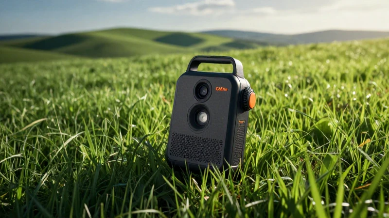 OKM GeoSeeker Mini: Detector de Agua y Cavidades Eficiente 3 Paisaje vibrante capturado con iluminación cinematográfica