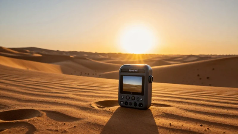 OKM GeoSeeker Mini: Detector de Agua y Cavidades Eficiente 5 Impresionante paisaje desértico con luz dorada