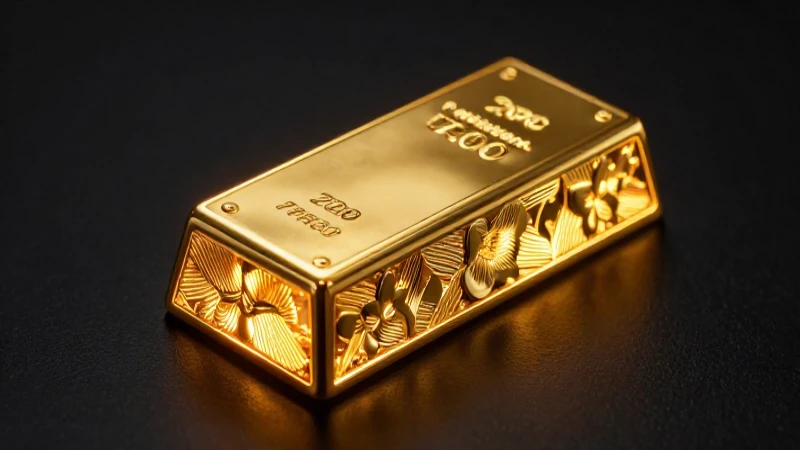 Oro 750: Precio del gramo de oro hoy para vender en Euros 2 Barra dorada resplandeciente con detalles profesionales