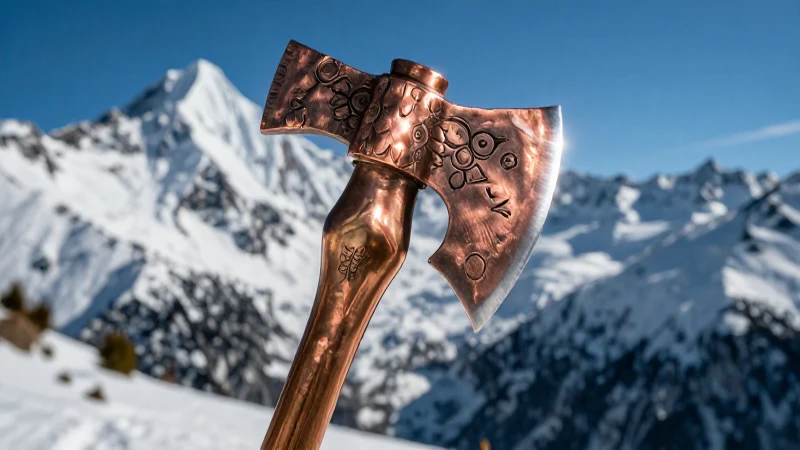 Ötzi: Descubriendo la Importancia del Cobre en Su Era 3 Hacha de cobre de Ötzi en los Alpes