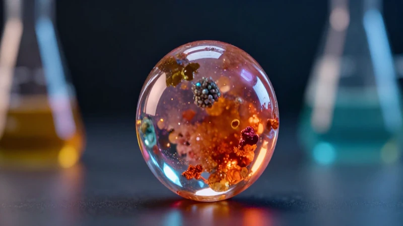 Óxido de estaño con iluminación y colores vibrantes