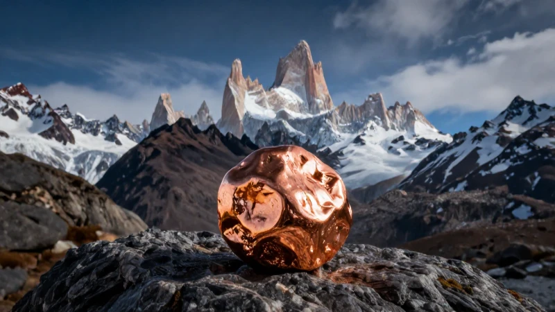 Espectacular panorama andino con cobre brillante