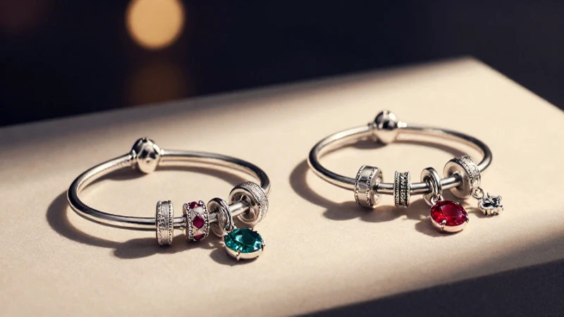 Joyas elegantes en un despliegue cautivador