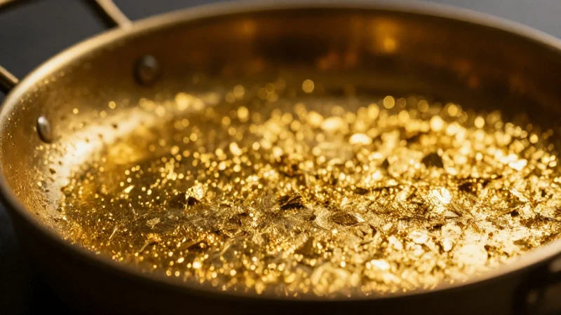 Oro reluce en detalle cinematográfico