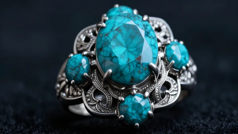 Joyas plateadas, filigrana intensa y turquesa vibrante