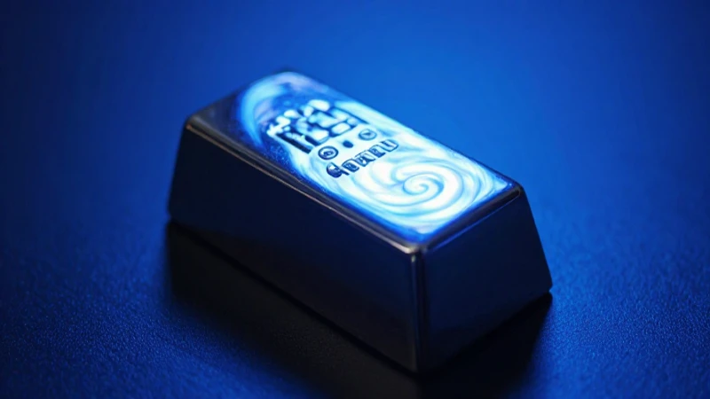 Reflejo azul brillante en plata pulida