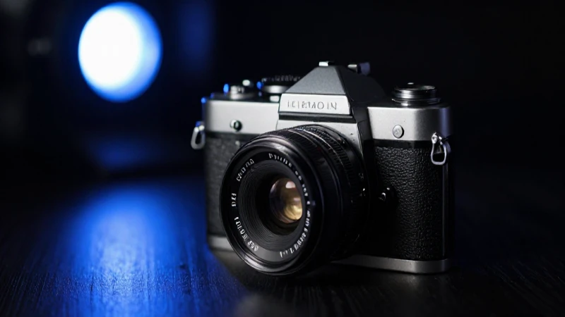 Fotografía analógica elegante y cinematográfica