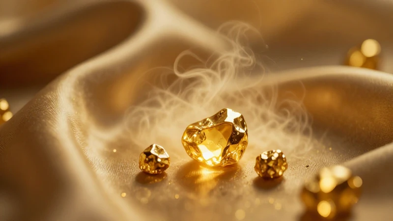 Oro deslumbrante y elegante en detalle