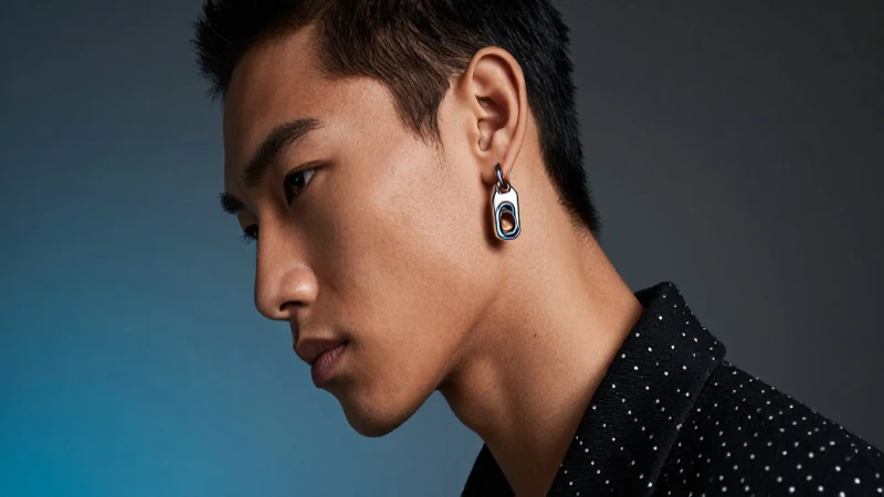Modelo luce aretes con impacto visual