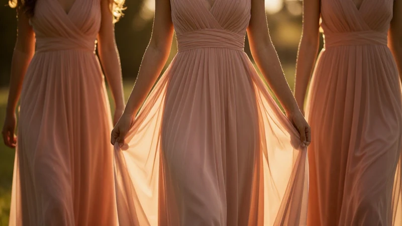 Dama en gasa, luz dorada y elegancia