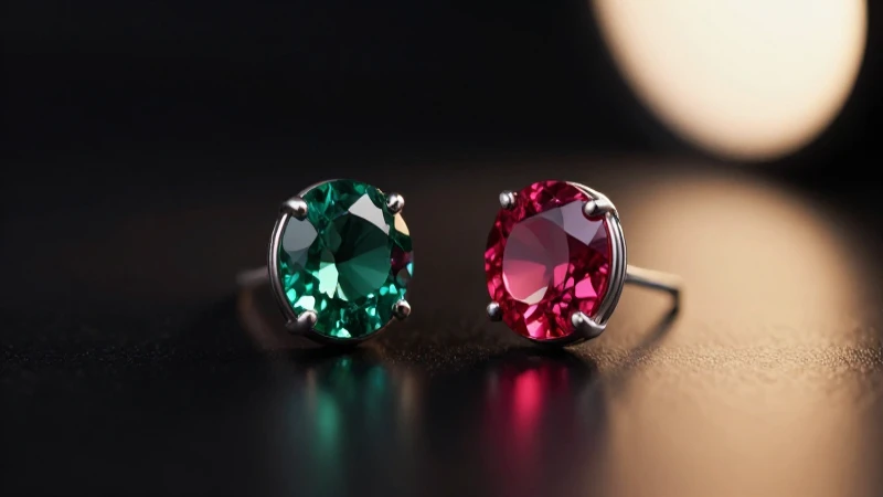 Joyas elegantes resaltadas con luz profesional