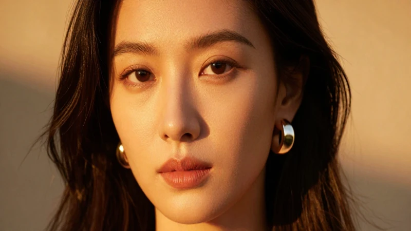 Retrato elegante: mujer con piel sensible y joyas