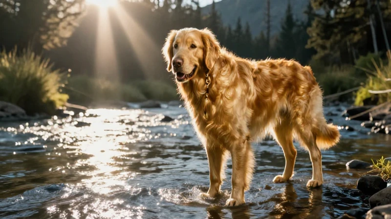 Prospeccionando oro con luz cinematográfica brillante