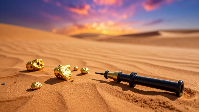 Tesoro dorado en el desierto se revela