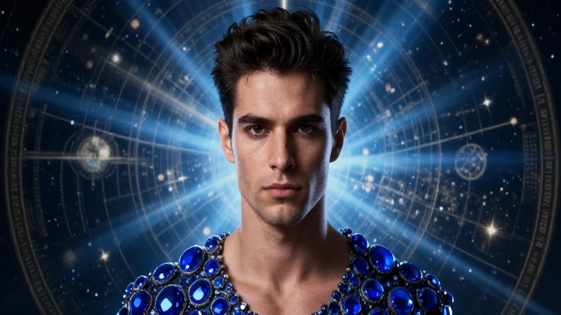 Piedras azules: El mundo de las piedras del cielo 6 Retrato dramático y detallado con mapa celestial