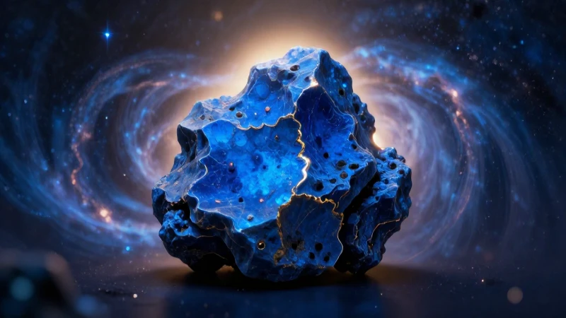Piedras azules: El mundo de las piedras del cielo 2 Impresionante cúmulo de piedras azules cinematográfico