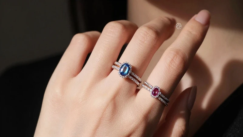 Anillos preciosos en mano femenina, lujo palpable