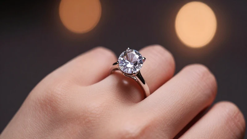 Anillo de circonio con foco cálido y elegante