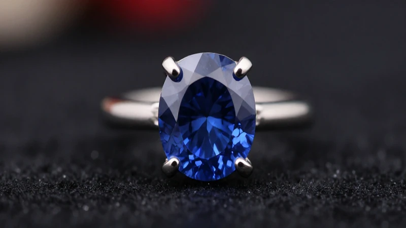 Anillo de circonio con iluminación dramática