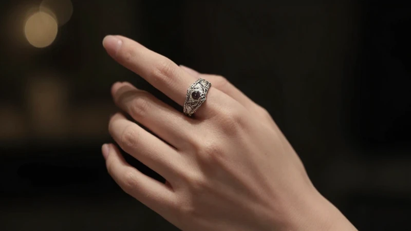 Qué estilo y significado tienen los anillos en el meñique 8 Anillo lujoso destaca en mano femenina