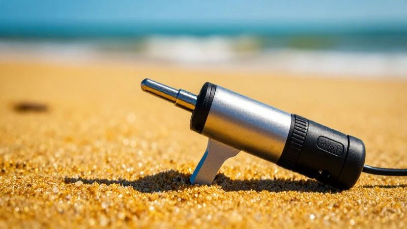 Detector detecta oro en playa cinematográfica