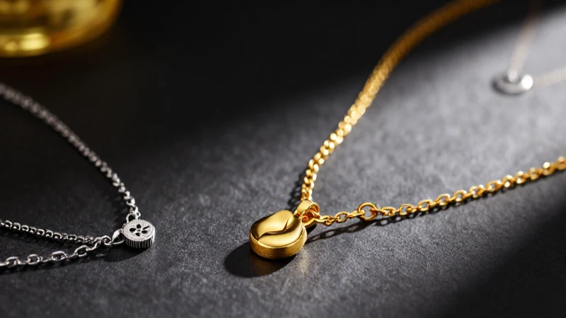 Joyería elegante con iluminación cinematográfica y contraste