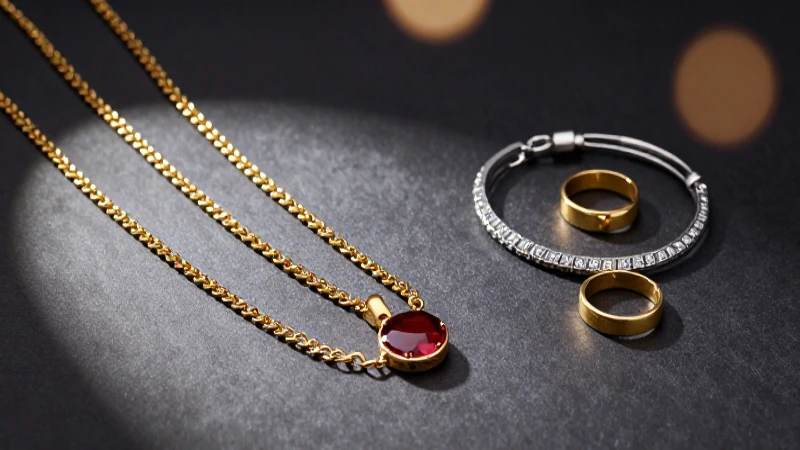 Joyas elegantes en fotografía profesional