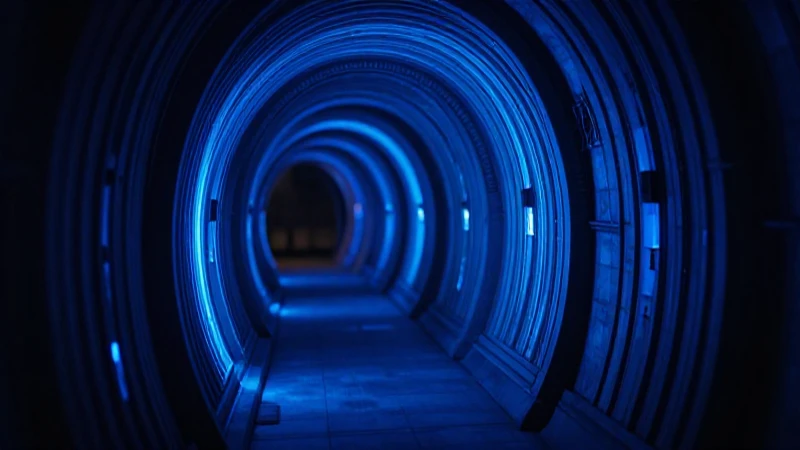 Poisk.Pro revela túneles ocultos en la línea Arpad 3 Túneles misteriosos iluminados con luz azul