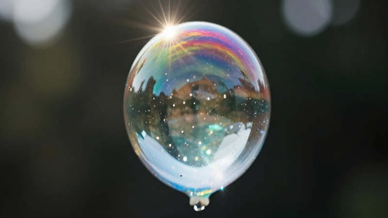 Globo acuático radiante con luz dramática