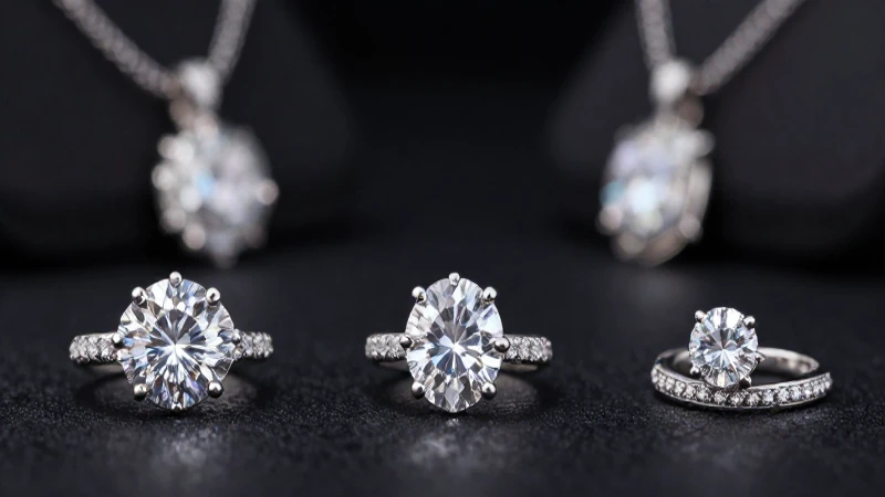 Joyería plateada brillante en primer plano