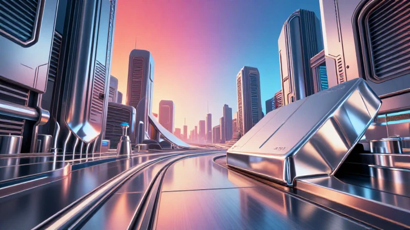 Ciudad metálica futurista en alta resolución