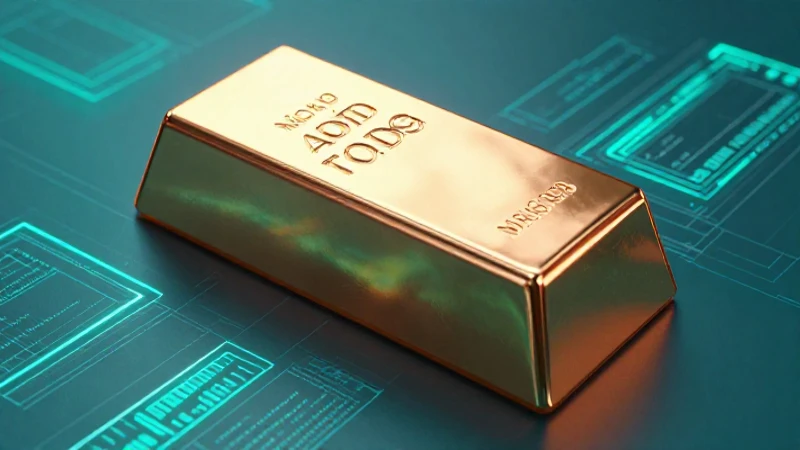 Lingote futurista resalta en noticias financieras