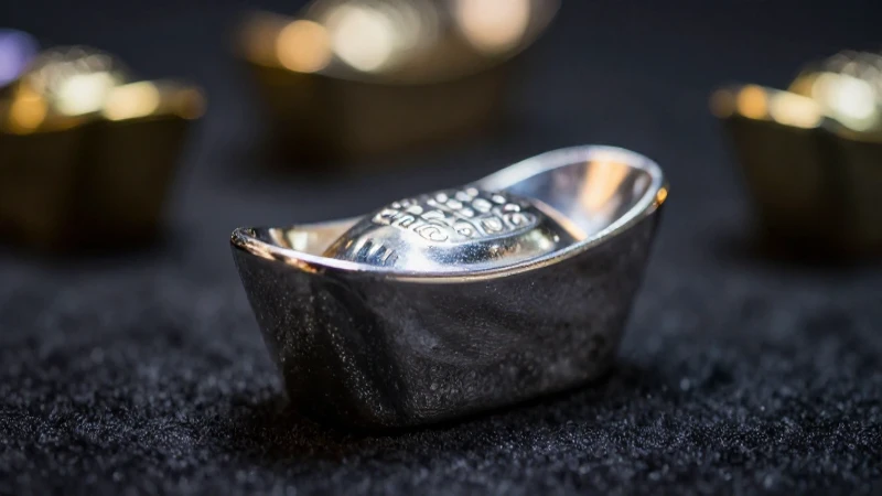 Lingote de plata reluce con arte cinematográfico