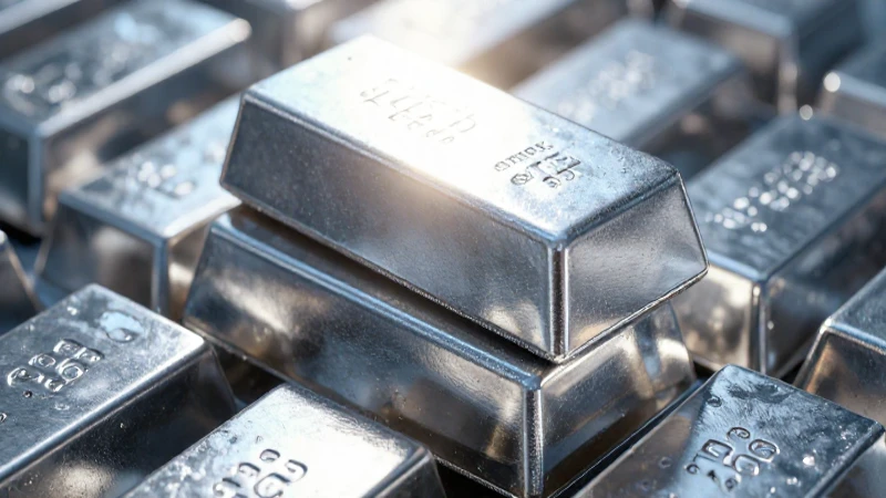 Lingotes plateados brillan con alta calidad