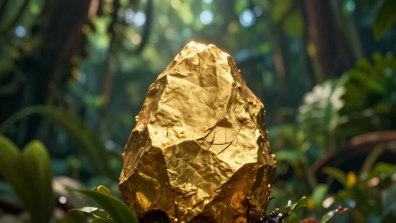 Sabes técnicas y consejos para prospectar oro natural 8 Foto impactante: oro en exuberante selva