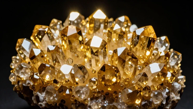 Sabes técnicas y consejos para prospectar oro natural 6 Cristal dorado resalta con luz cinematográfica