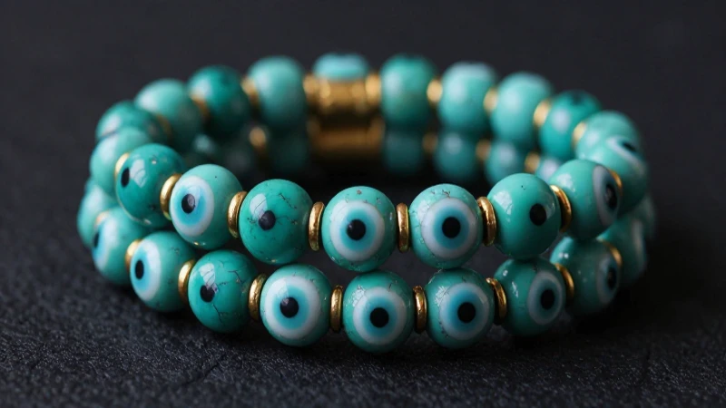 Pulsera de Ojo Turco: Protección y Buena Suerte en Tu Estilo 4 Pulsera mal de ojo turquesa, elegante y vibrante