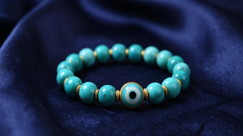 Pulsera de Ojo Turco: Protección y Buena Suerte en Tu Estilo 6 Pulsera ojo turquesa, dorada y elegante