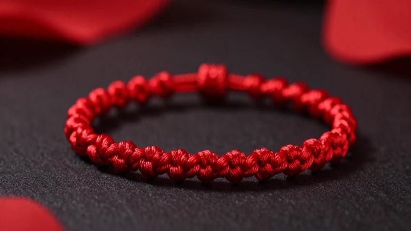 Pulsera roja de ensueño, amor y romanticismo