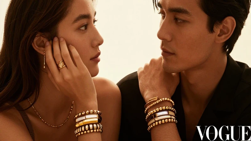 Pulseras elegantes bajo iluminación cinematográfica cálida