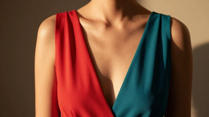 Collar perfecto: descubre qué usar con cada tipo de escote 2 Elegante mujer en foto de moda vibrante