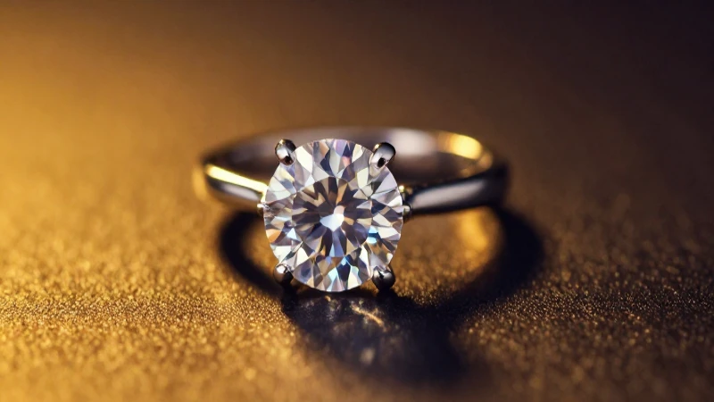Anillo de compromiso, diamante reluce apasionado